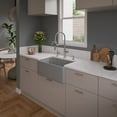 thumbnail image 4 of Gray Matte Smooth Apron 30" x 18" Single Bowl Fireclay Farm Sink, 4 of 9
