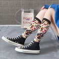 thumbnail image 5 of KLL Guitar Skull rock Print Cool Socks Men's Women's Crew Socks Funny Crazy Novelty Stockings, 5 of 6
