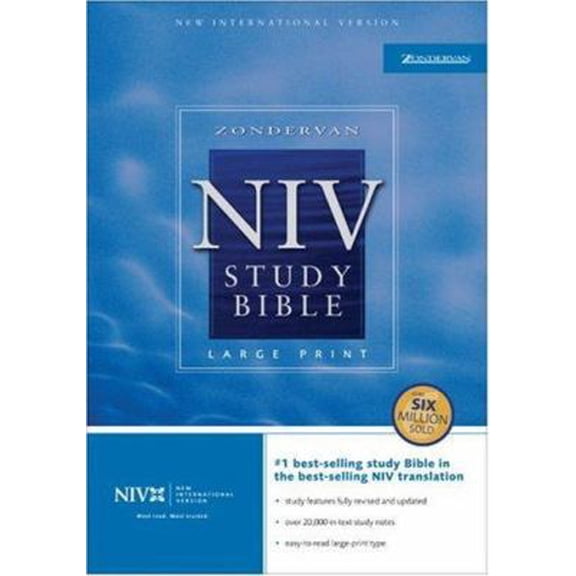 Pre-Owned Zondervan NIV Study Bible, Large Print (Unknown) 0310929733 9780310929734