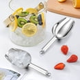 thumbnail image 3 of Homikit Juego de 2 palas de hielo de acero inoxidable, pala de metal pequeña de 10.0 in para cocina, bar, fiesta, pala de cubitos de hielo resistente, pulido espejo, 3 of 5