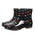 thumbnail image 5 of Tqyyweavej Women's Short Rain Boots Waterproof Non-Slip Versatile PVC Rainboots Lightweight Fashion Outdoor Garden Shoes for Farming Walking, 5 of 7
