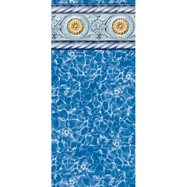 16-Foot-by-24- Foot Rectangular Ocean Flower Replacement Beaded Pool Liner for Kayak Pool - 5½