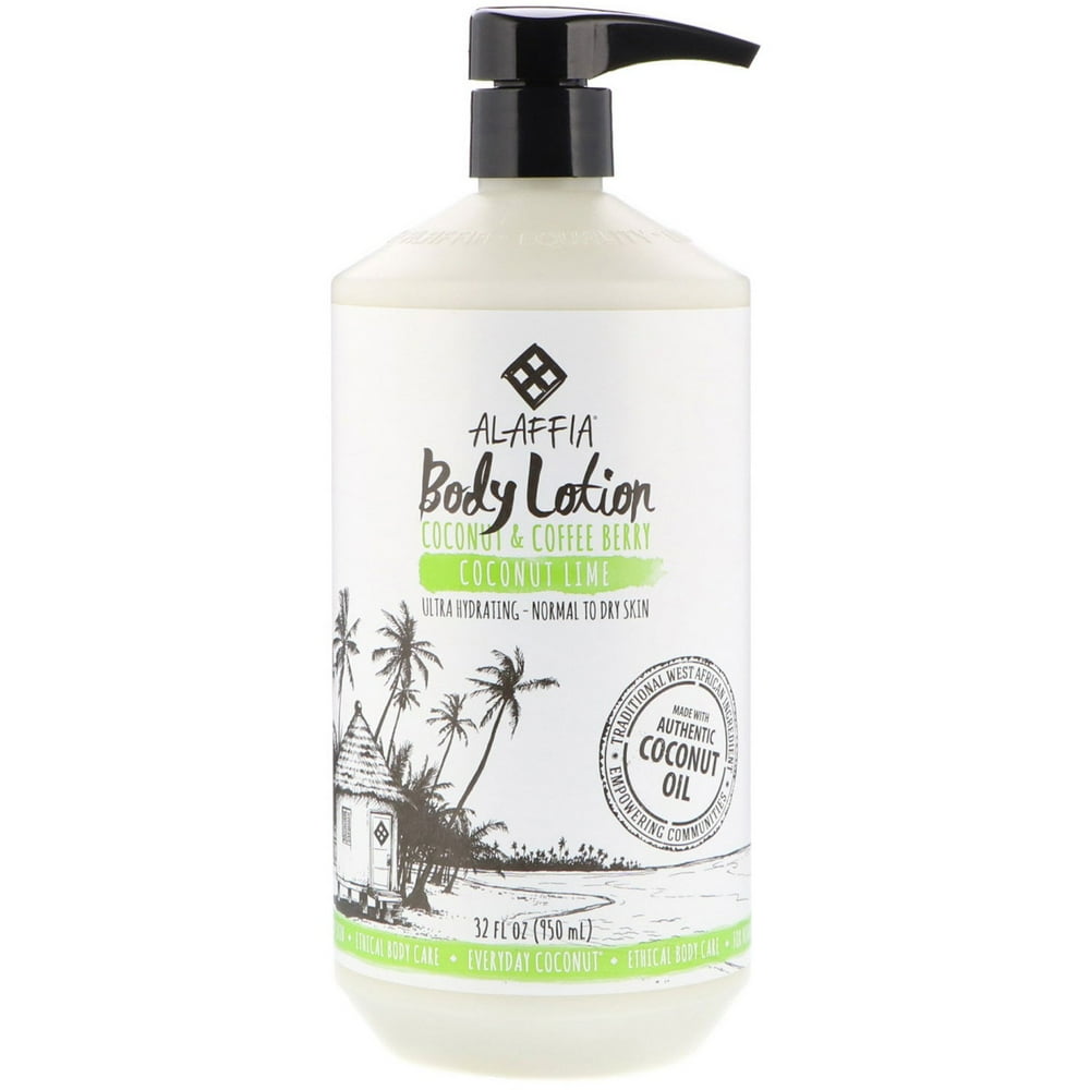 Alaffia Body Lotion Coconut Lime 32 fl oz 950 ml