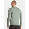 thumbnail image 5 of Athletic Works Men's and Big & Tall Men's Tri-Blend Tee with Long Sleeves, Sizes XS-4XLT, 5 of 5
