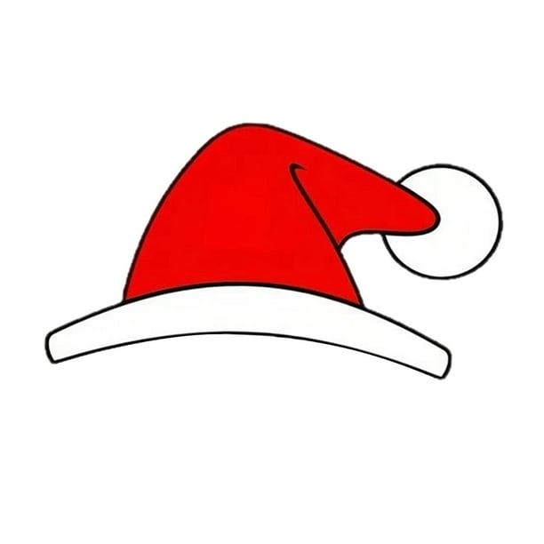 Pegatina navideña de gorro de Papá , calcomanías automotrices, decoración festiva de papel impermeable, calcomanía navideña para álbum de