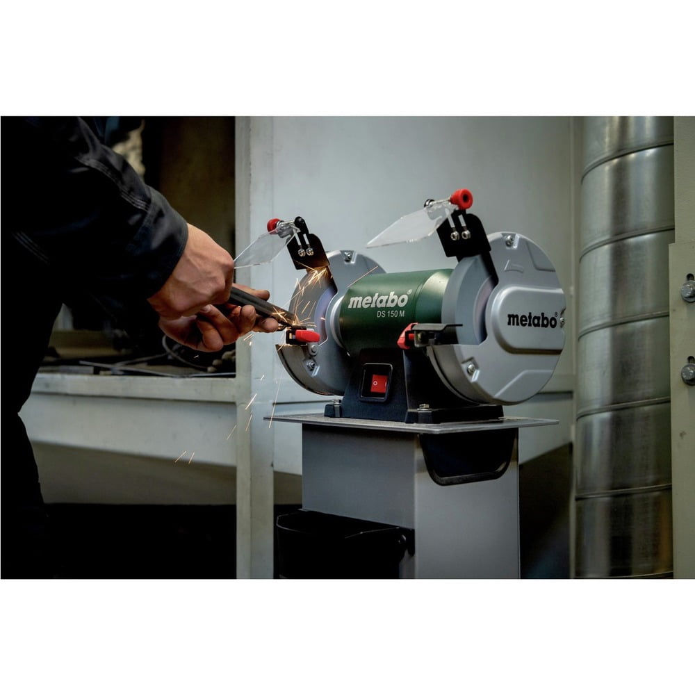 Metabo 604150420 DS 150 M 110V - 120V 370 Watts 3600 RPM 6 in. Corded Shop Bench Grinder
