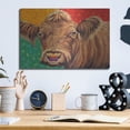 thumbnail image 6 of Luxe Metal Art 'Colorful Country Cows II' by Carolee Vitaletti, Metal Wall Art, 16" x 12", 6 of 9
