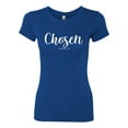 thumbnail image 2 of Wild Bobby Chosen 1 Peter 2:9 Inspirational/Christian Women Slim Fit Junior Tee, Royal, Large, 2 of 5
