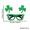 thumbnail image 5 of St. Patrick's Day Glasses Green Shamrock Irish Themed Paper Glasses Can Be Used as St. Patrick's Day Photo Booth Party Decorations, 5 of 6