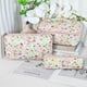 thumbnail image 5 of Pisexur Belleza Maquillaje Bolsa de cosméticos portátil acolchada de gran capacidad, bolsa de almacenamiento floral acolchada, bolsa de almacenamiento para artículos de tocpara mujeres y hombres, 5 of 5