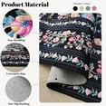 thumbnail image 5 of SwiftPulse Runners for Kitchen Runner Rug Non Slip 2'x10' Long Washable Rugs with Rubber Backing Soft Vintage Floral Carpet Runner for Kitchen, Laundry, Bedroom, Bathroom, Black, 5 of 13
