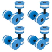 Aquatic Exercise Dumbells - Set of 4 Foam - For Water Aerobics - By Fitness Fanatic (Blue)