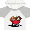 thumbnail image 4 of Inktastic Beagle Heartfelt Duo Boys or Girls Baby Bodysuit, 4 of 5