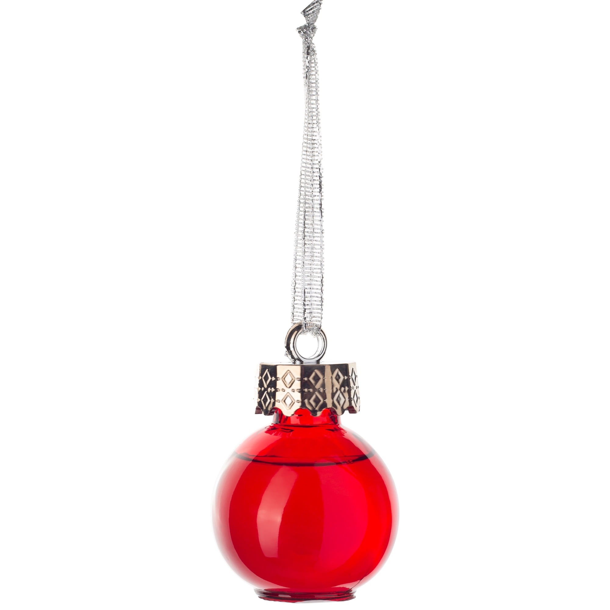 Holiday Time 2 oz. Holiday Ornament Bulb Shape Red Shot Glass