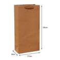 thumbnail image 7 of Riguas 10 Pcs Kraft Paper Wine Bags Thickened Hard Paper Single Double Bottle Solid Color Great Load Bearing Champagne Beer Beverage Wine Gift Handbag Fall Prevention Packaging Bags, 7 of 7