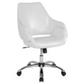thumbnail image 1 of Madrid Home and Office Upholstered Mid-Back Chair in Black Leather, 1 of 9
