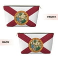 thumbnail image 2 of Florida Flag Small Purse Organizer Zipper Cosmetic Handbag Tote Pouch For Women, 2 of 7