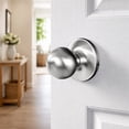 thumbnail image 6 of Ball Passage Door Knob, Hall and Closet, Satin Nickel Finish, Left or Right Hand, 6 of 14