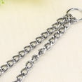 thumbnail image 1 of Stainless Steel Dual Leash Coupler 2 Way Safety Chain for Walking Two Pet Dogs, 1 of 7