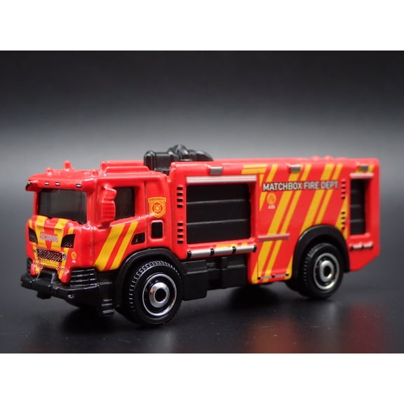 Open Box 2016-2025 SCANIA P 360 FIRE TRUCK RED 1:64 MB SCALE DIORAMA DIECAST MODEL CAR