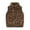 Brown, variant on REDARER Kids Solid Vest, Sleeveless Zip Up Jacket for Toddler Boys Girls, Plush Winter Outwear,Size:6-7 Years