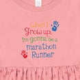 thumbnail image 4 of Inktastic Marathon Runner Future Girls Baby Dress, 4 of 5