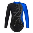 thumbnail image 3 of Aiihoo Girls Gymnastics Dance Leotard Sparkle Bodysuit Shiny Unitard Figure Ice Skating Ballet Dancewear Royal Blue 8, 3 of 6