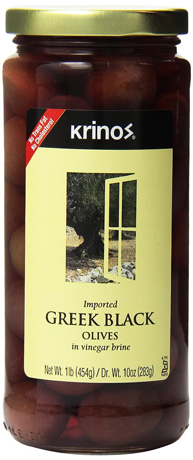 KRINOS GREEK BLACK OLIVES