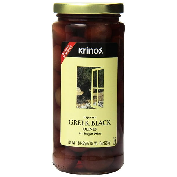 KRINOS GREEK BLACK OLIVES