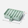thumbnail image 2 of Jabonera para lavabo y fregadero - Material reciclable - Paquete de 3 jaboneras para baño o cocina - Mantiene el jabón seco y limpio - 3 colores (azul, rosa, verde), 2 of 7