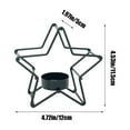 thumbnail image 2 of Christmas Candle Holders Star Shape - Iron Metal Candlestick for Holiday Party Table, Decorative Star Tea Light Holders for Home Gifts Festive Table Ornaments for Season Decor, 2 of 7