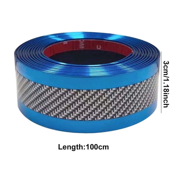 Vwrxbz Car Sticker Carbon Fiber Rubber DIY Door Sill Protector Guard Strip for Scratch Protection