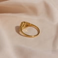thumbnail image 4 of Patterned Fine Pearl Link Irregular Metal Ring, 4 of 5