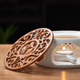 thumbnail image 5 of Ceramic Teapot Warmer Holder Base Tea Warmer Insulation Base Tea Coffee Water Warmer Candle Heating, 5 of 5