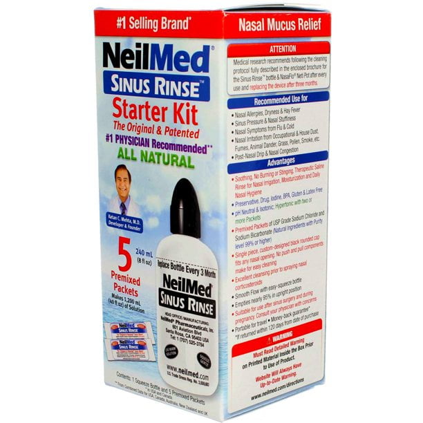 3 Pack Neilmed Sinus Rinse Starter Kit