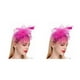 thumbnail image 4 of Qarigey Flor del pelo Tocados de boda Mano de obra fina Ahorro de espacio Adorno para el cabello Fiesta Nupcial Cabeza Colgante Rosa claro Rosa claro 2Conjunto, 4 of 6