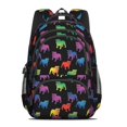 thumbnail image 2 of Bulldog Black Pattern Cute School Backpack Bag with Padded Back and Adjustable Shoulder Straps 16.9 X 12.6 X 5.9 Inches, 2 of 5