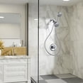 thumbnail image 5 of Wowow Single-Handle 7-Spray Shower Faucet 1.8 GPM with Dual Shower Adjustable Heads in Polished Chrome (Valve Included), 5 of 8