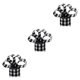 thumbnail image 2 of Accesorio de cinta con cable de Navidad Advancent decoración de arpillera a cuadros negro Blanco 15m, 2 of 6