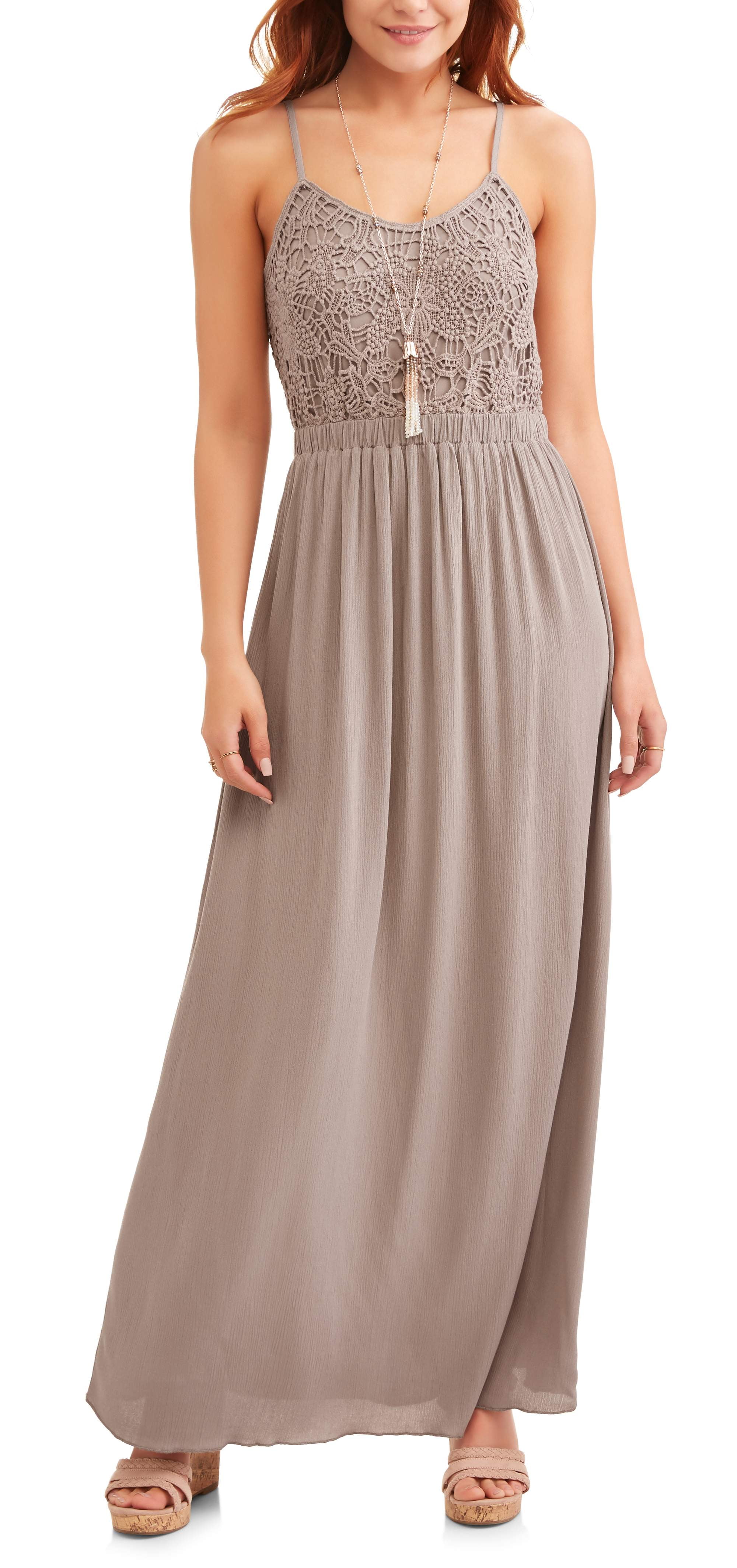 time and tru button front maxi