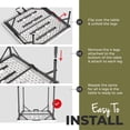 thumbnail image 4 of 34" Square Foldable Table with Built in Handle & Steel Legs | Heavy Duty Portable | Perfect for Party, Dining, Wedding, Events, Picnic Indoor, Outdoor, Camping, Utility, Temporary, 4 of 13