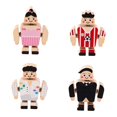 thumbnail image 2 of 4 bloques de construcción de madera a presión, minifiguras de personas, juguetes, juego divertido, pintados a mano. Estilo A, 2 of 6