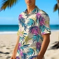 thumbnail image 6 of Hawaiian Shirts for Men Short Sleeve Casual Button Down Shirt Tropical Summer Beach Shirt, 6 of 7