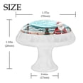 thumbnail image 4 of 4 Pcs Santa Claus Vacation Knobs for Kitchen Cabinet Cupboard Dresser Bookcase Drawer Pulls Handles Round Home Decor, 4 of 8