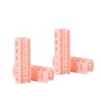 LOLIPPYY 12pcs Plastic Hair Rollers for Women, Wet and Dry Use Curlers Clips, Spiral Hair Styling Rollers for Curls and Waves