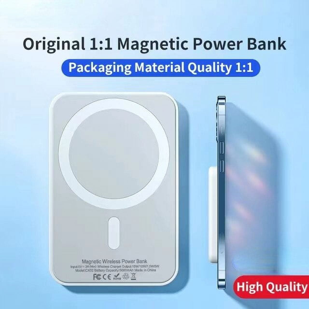 Batterie magnétique Mini batterie externe pour iPhone 14 13 12 11 Pro Max  chargeur sans fil Magsafe Powerbank