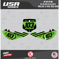 thumbnail image 4 of Kalair GFX Graphics Kit for Kawasaki KLX110 (2002-2009) Usa Series, 4 of 5