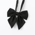 thumbnail image 2 of Xfvqtps Girls Bow Tie Solid Color Bowties Adjustable Neckties for Uniform School Party Black, 2 of 4