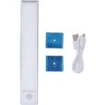 thumbnail image 7 of Bylenka Motion Lights Strip, Punch-Free Smart Sensor Magnetic Rechargeable LED Lights, Under Cabinet Motion Sensor Lighting, 3 Adjustable Color Temperature Settings (White, 50cm), 7 of 7