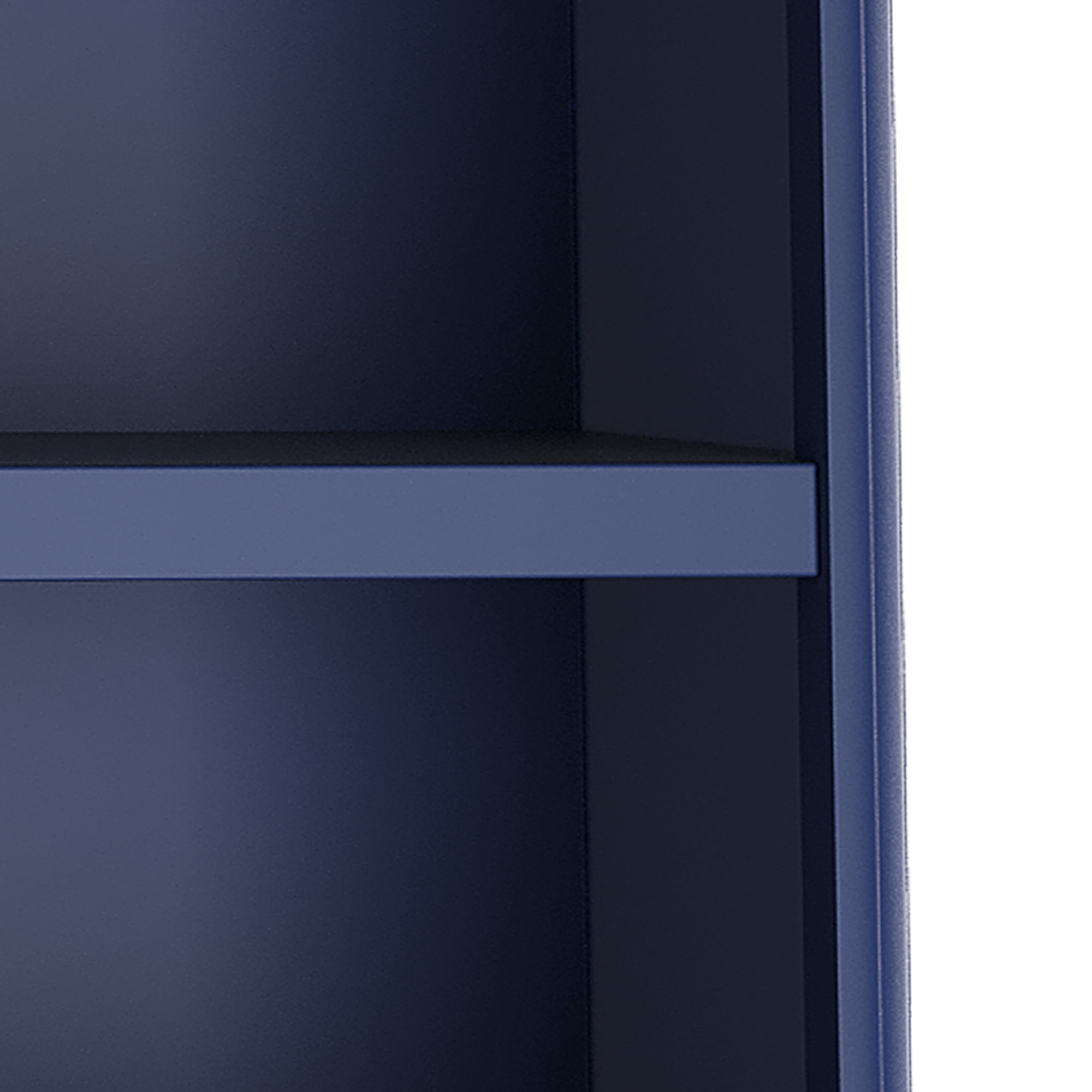 Uforic 71" Tall Bookcases with 3 Drawers& 4 Shelves, Storage bookshelf Display Shelf for Home Office, Blue